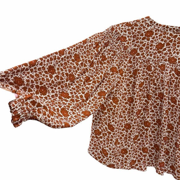 Treasure & Bond Brown Floral Blouse - Picture 5 of 7